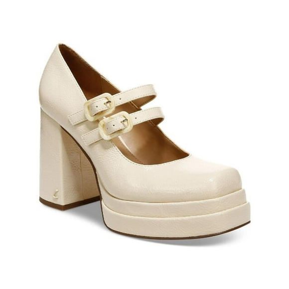 Circus NY By Sam Edelman Chunky Block Heel Platform Cream White SZ 10 M Cosplay - Picture 3 of 16